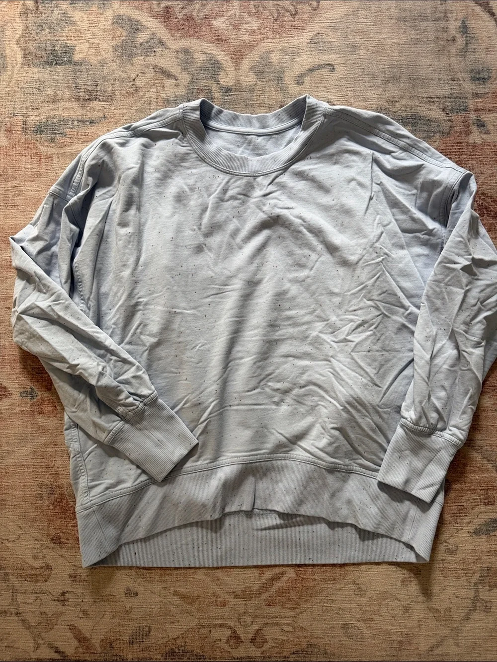 Lululemon Light Blue Speckled Crewneck Sweater